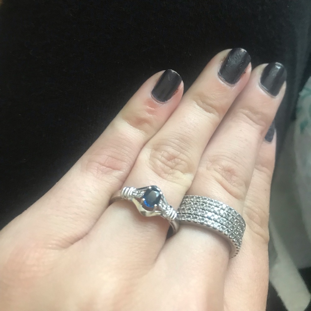 24k WG REAL Sapphire ring